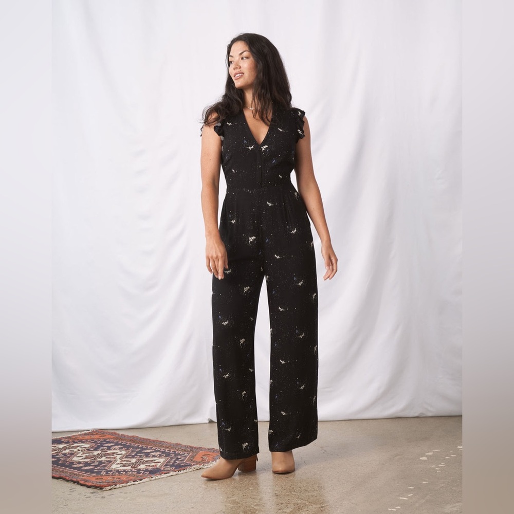 United By Blue Ruffle Sleeve Jumpsuit